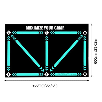 90Cm Football Training Mat Durable Non Slip Foldable Kids Adults Dribble Training Mat Football Training Indoor Ourdoor Equipment