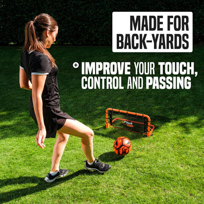 FLICK Urban Mini Wall Football Rebounder - Portable Football Rebounder Net - Soccer Training Equipment Designed to Improve Your Football Training with Multi-Sport Functionality - 66Cm X 31Cm