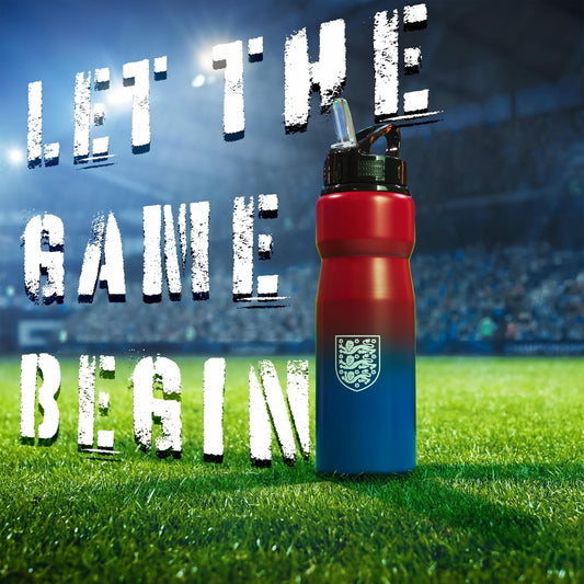 Water Bottle with Straw - Metal Water Bottle for Football Fans Sports Work School Gym Football Gifts for Him